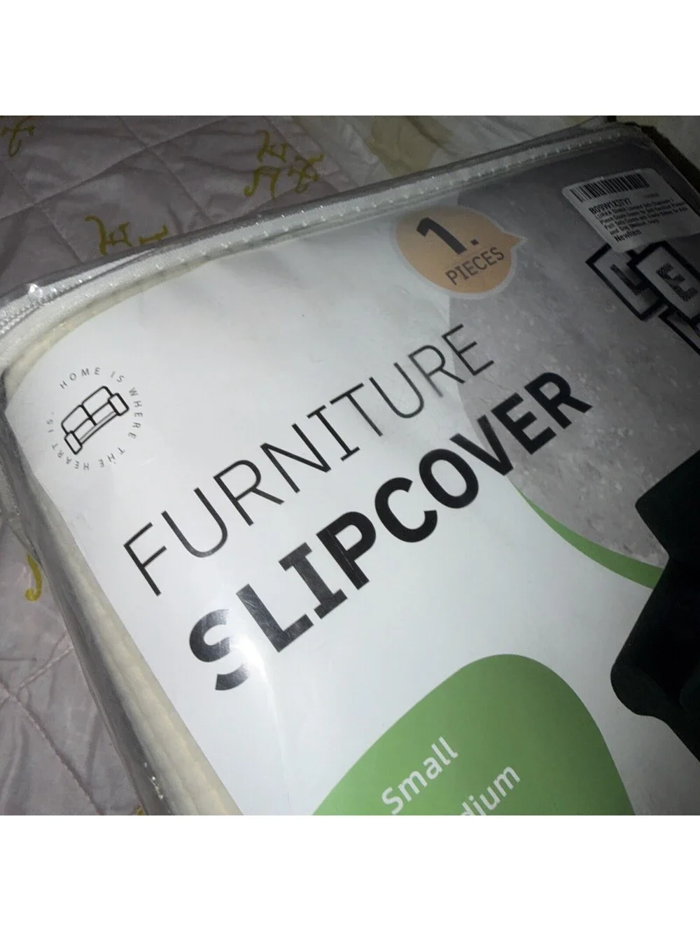 Lurka Stretch Sofa Cover Spandex Non Slip Couch Pad Medium Ivory 79